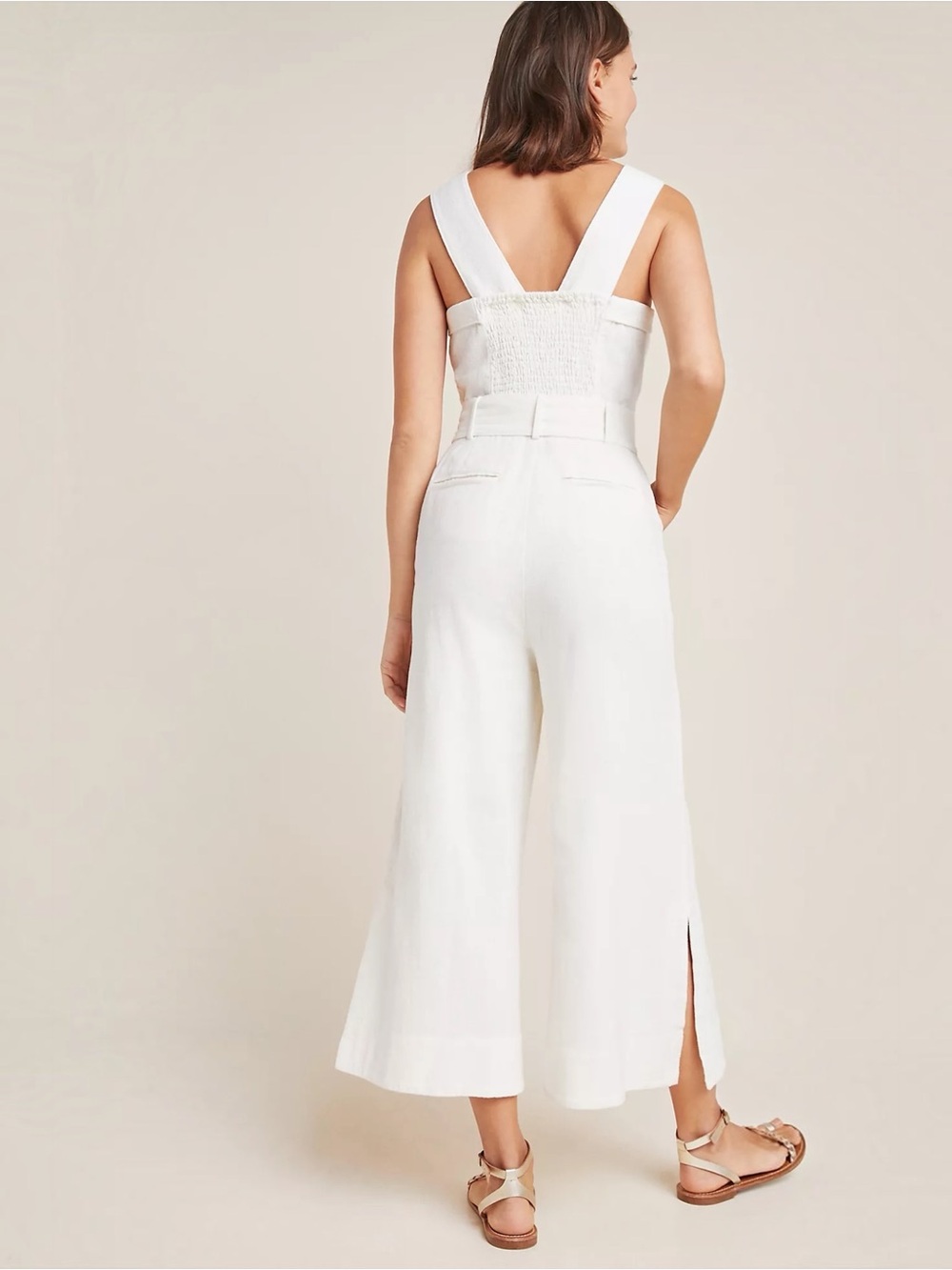 ANTHROPOLOGIE • Cape Code Jumpsuit in Ivory - Picture 2 of 15